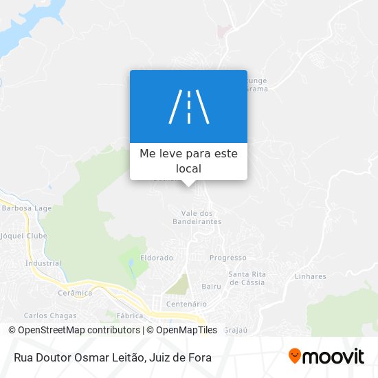 Rua Doutor Osmar Leitão mapa