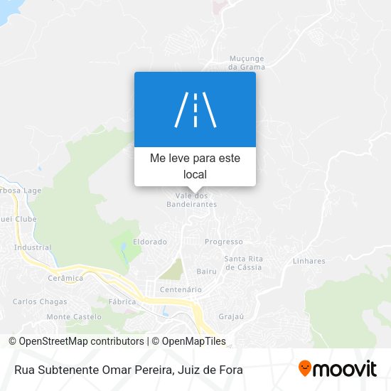 Rua Subtenente Omar Pereira mapa