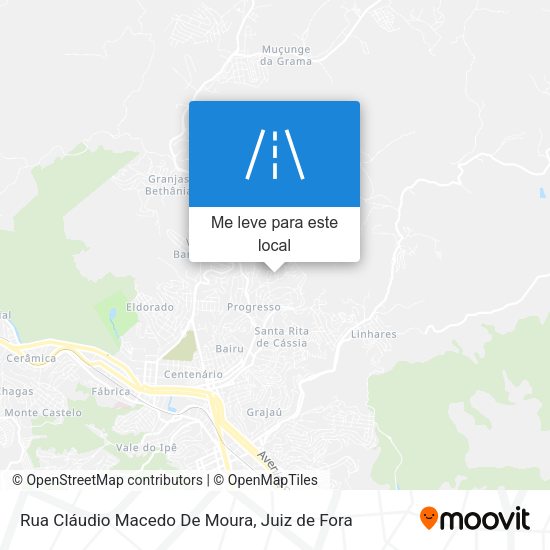 Rua Cláudio Macedo De Moura mapa
