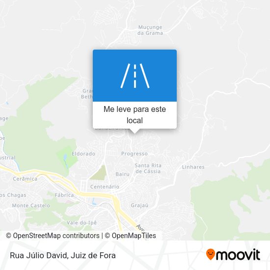 Rua Júlio David mapa