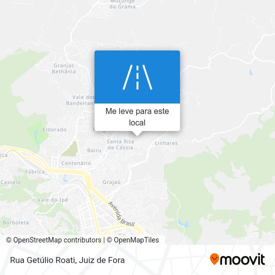 Rua Getúlio Roati mapa