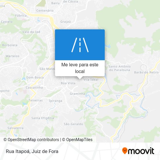 Rua Itapoá mapa