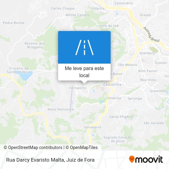 Rua Darcy Evaristo Malta mapa