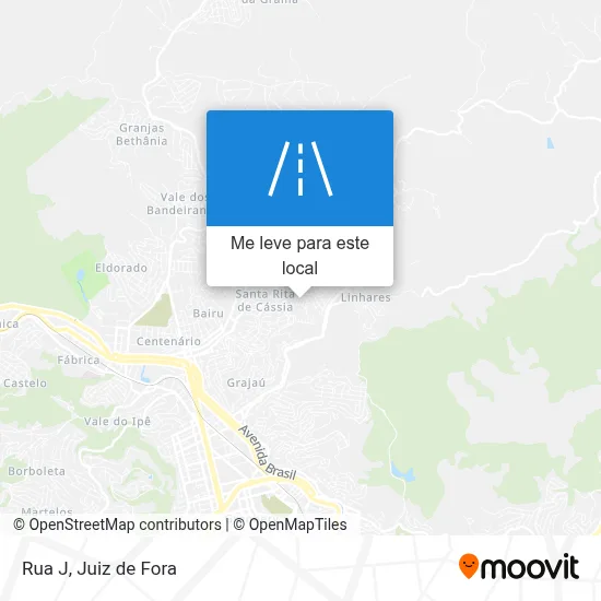 Rua J mapa