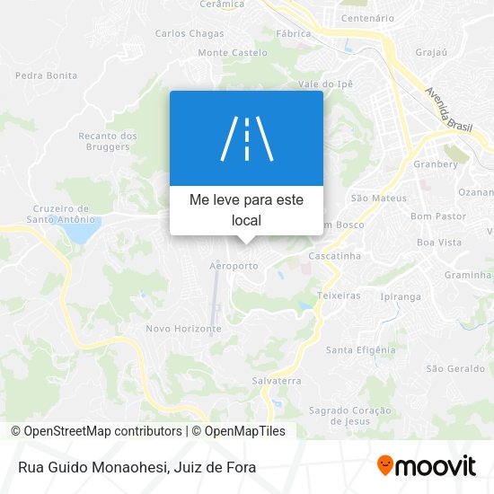 Rua Guido Monaohesi mapa