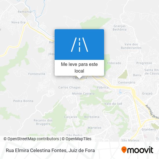 Rua Elmira Celestina Fontes mapa