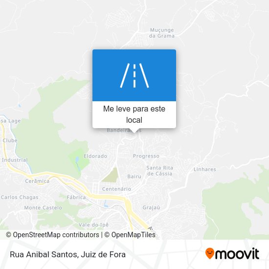 Rua Anibal Santos mapa