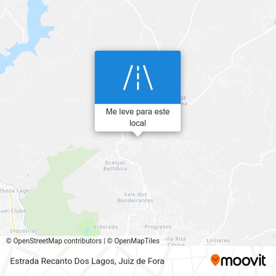 Estrada Recanto Dos Lagos mapa