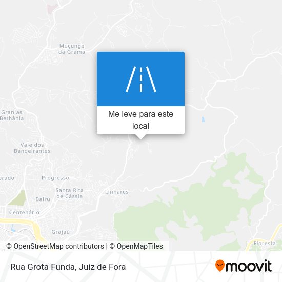 Rua Grota Funda mapa