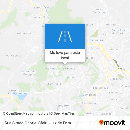 Rua Simão Gabriel Sfeir- mapa