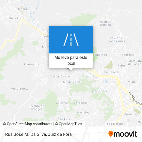 Rua José M. Da Silva mapa