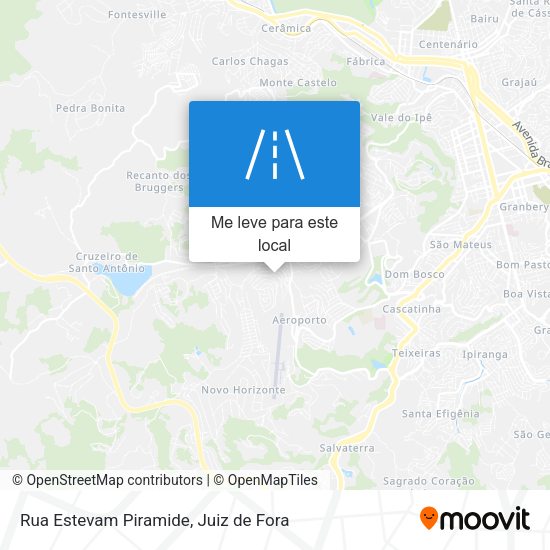 Rua Estevam Piramide mapa