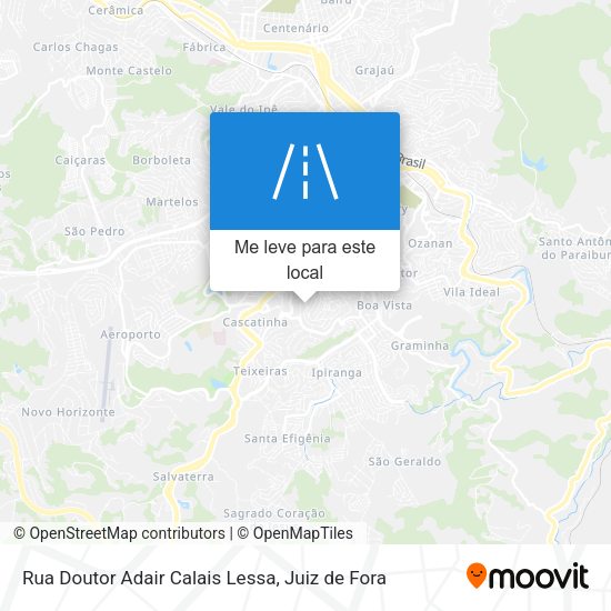 Rua Doutor Adair Calais Lessa mapa