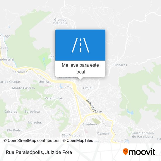 Rua Paraisópolis mapa