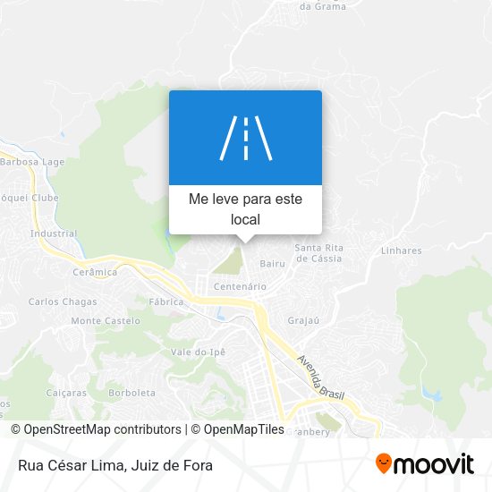 Rua César Lima mapa