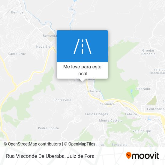 Rua Visconde De Uberaba mapa