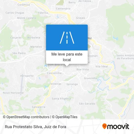 Rua Protestato Silva mapa