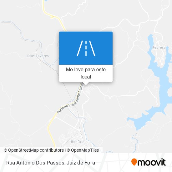 Rua Antônio Dos Passos mapa