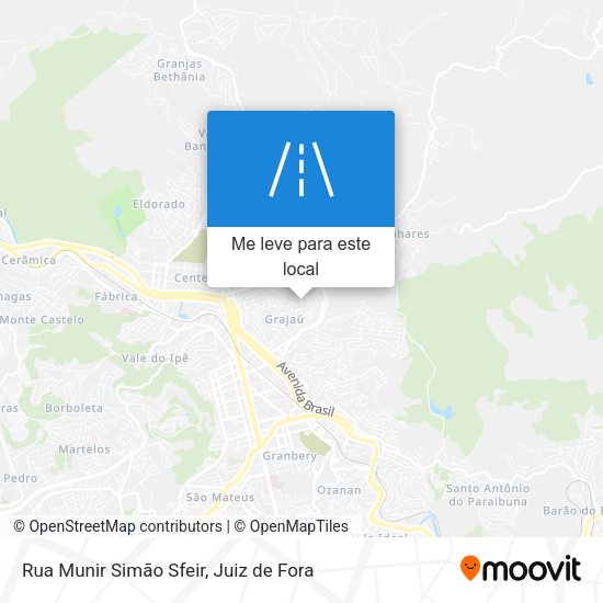 Rua Munir Simão Sfeir mapa