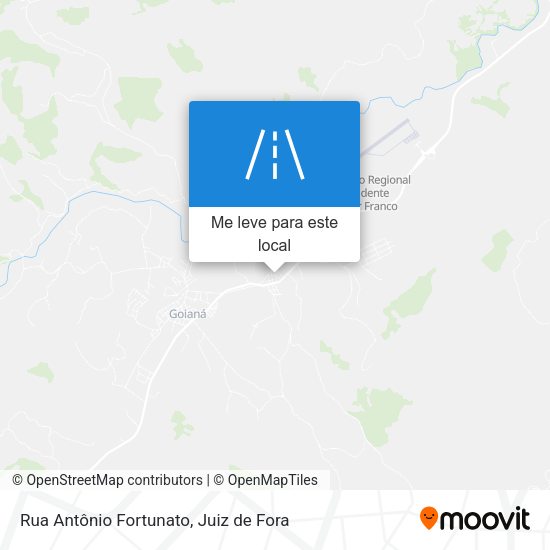 Rua Antônio Fortunato mapa
