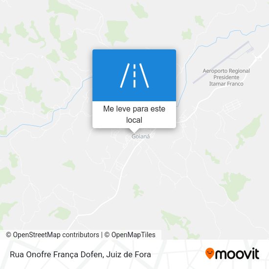 Rua Onofre França Dofen mapa