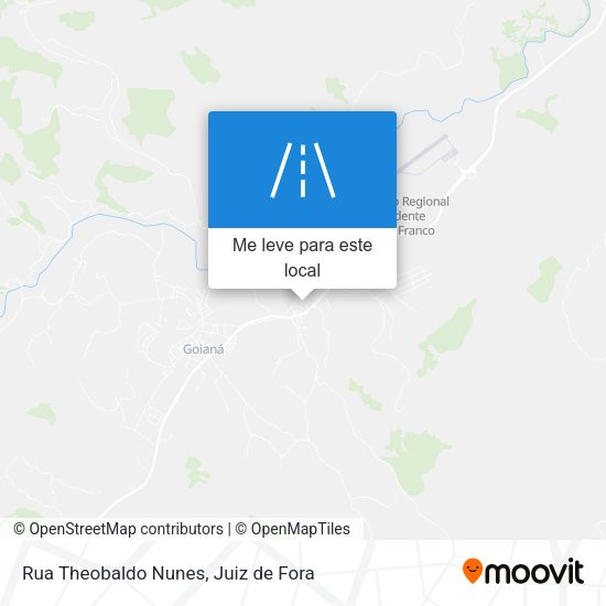 Rua Theobaldo Nunes mapa