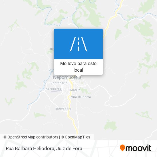 Rua Bárbara Heliodora mapa