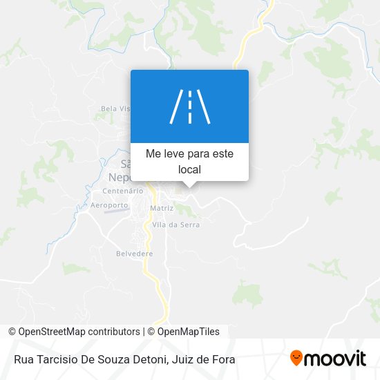Rua Tarcisio De Souza Detoni mapa