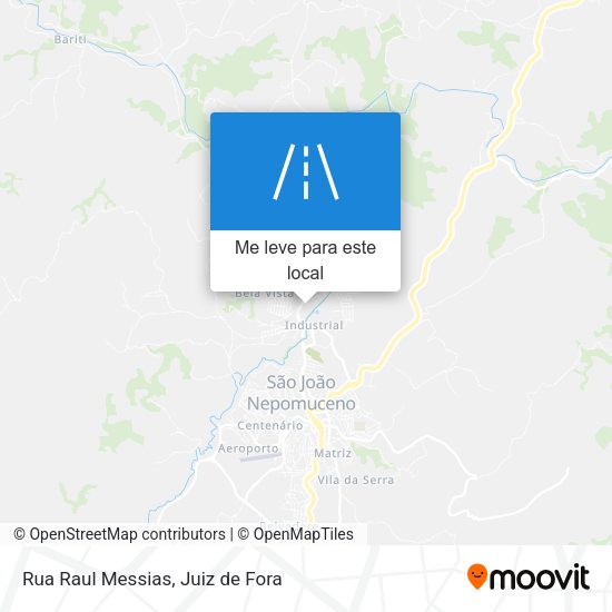 Rua Raul Messias mapa