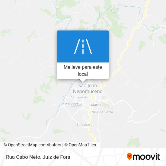 Rua Cabo Neto mapa