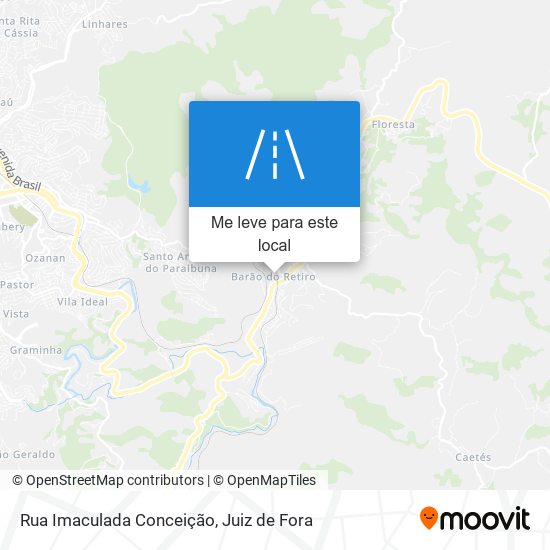 Rua Imaculada Conceição mapa