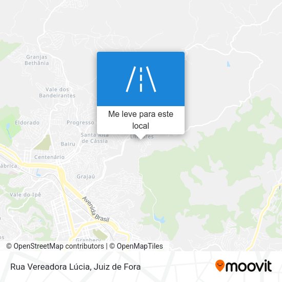 Rua Vereadora Lúcia mapa