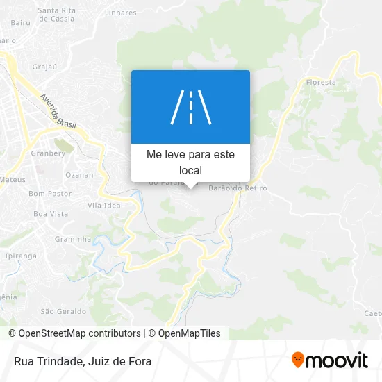 Rua Trindade mapa