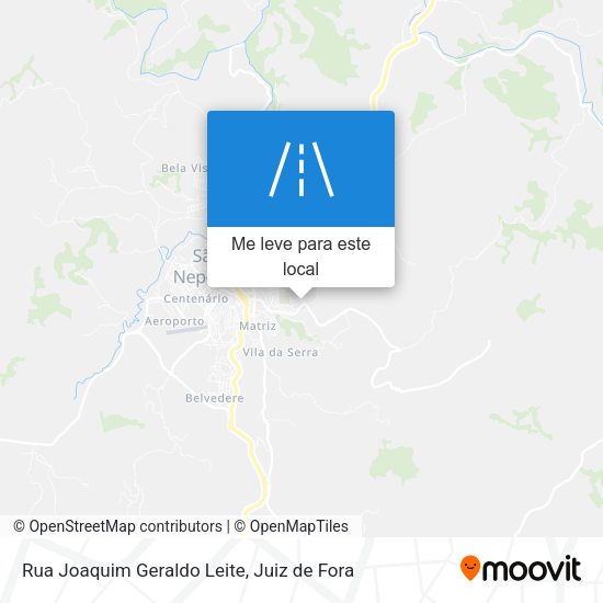 Rua Joaquim Geraldo Leite mapa