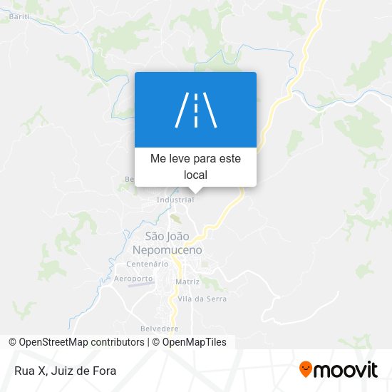 Rua X mapa
