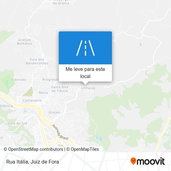 Rua Itália mapa