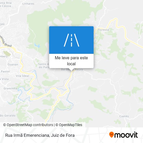 Rua Irmã Emerenciana mapa