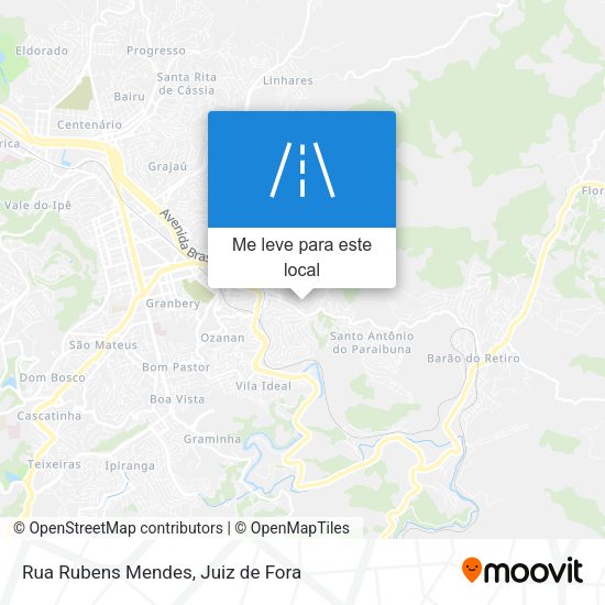 Rua Rubens Mendes mapa