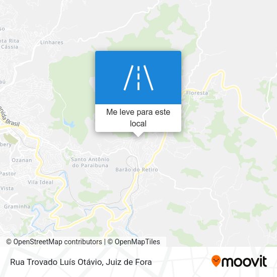 Rua Trovado Luís Otávio mapa