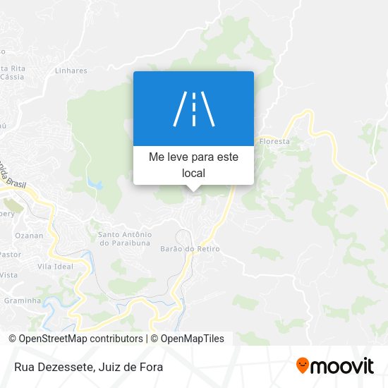 Rua Dezessete mapa