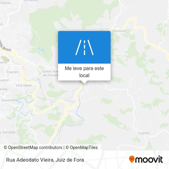 Rua Adeodato Vieira mapa