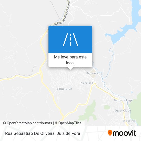 Rua Sebastião De Oliveira mapa