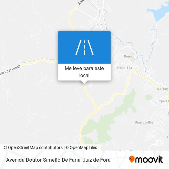 Avenida Doutor Simeão De Faria mapa