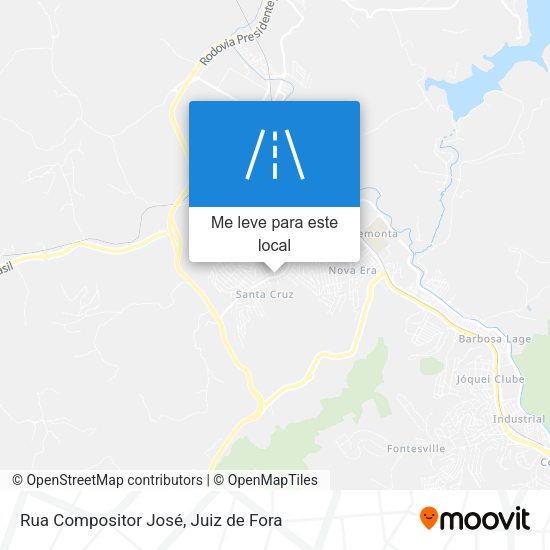 Rua Compositor José mapa