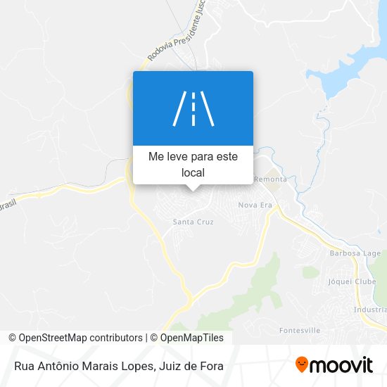 Rua Antônio Marais Lopes mapa