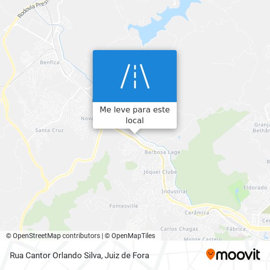 Rua Cantor Orlando Silva mapa