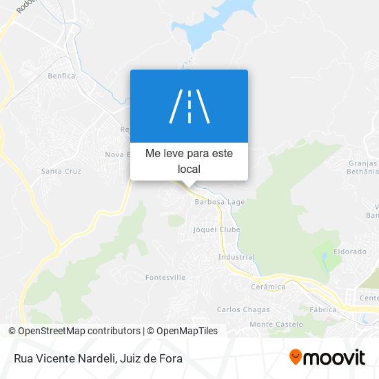 Rua Vicente Nardeli mapa