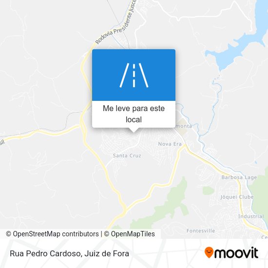 Rua Pedro Cardoso mapa