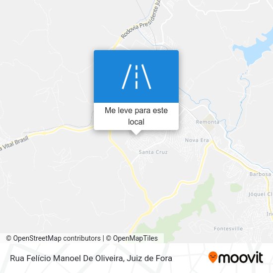 Rua Felício Manoel De Oliveira mapa