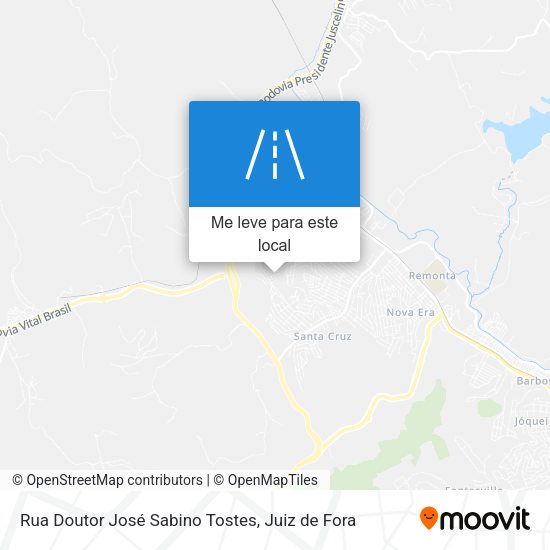 Rua Doutor José Sabino Tostes mapa